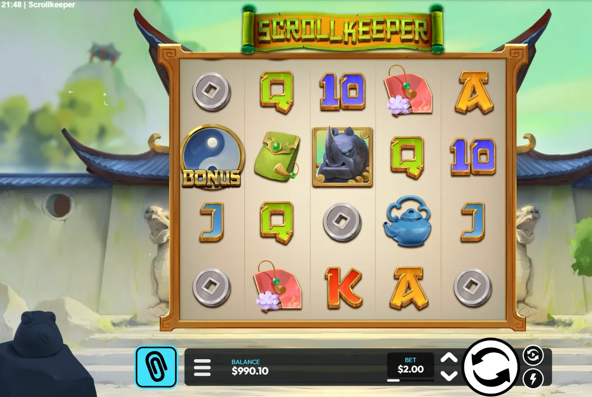 Scroll Keeper Slot